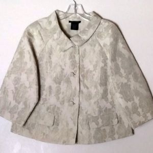 Pamela Dennis Jacket, Beige, Size L